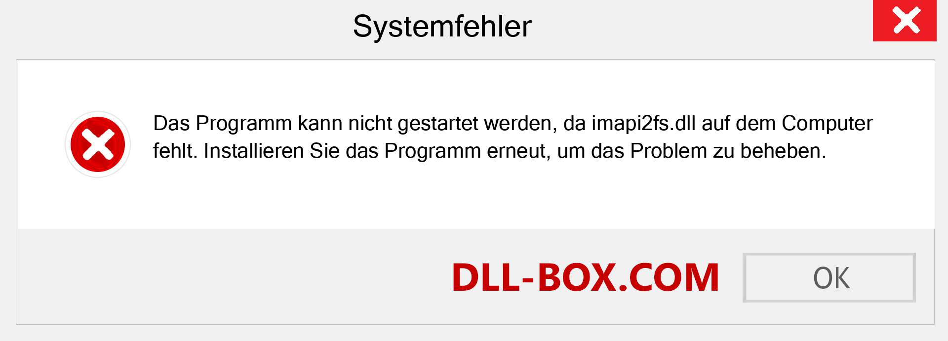 imapi2fs.dll-Datei fehlt?. Download für Windows 7, 8, 10 - Fix imapi2fs dll Missing Error unter Windows, Fotos, Bildern