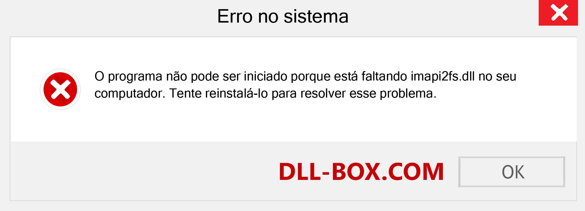 Arquivo imapi2fs.dll ausente ?. Download para Windows 7, 8, 10 - Correção de erro ausente imapi2fs dll no Windows, fotos, imagens